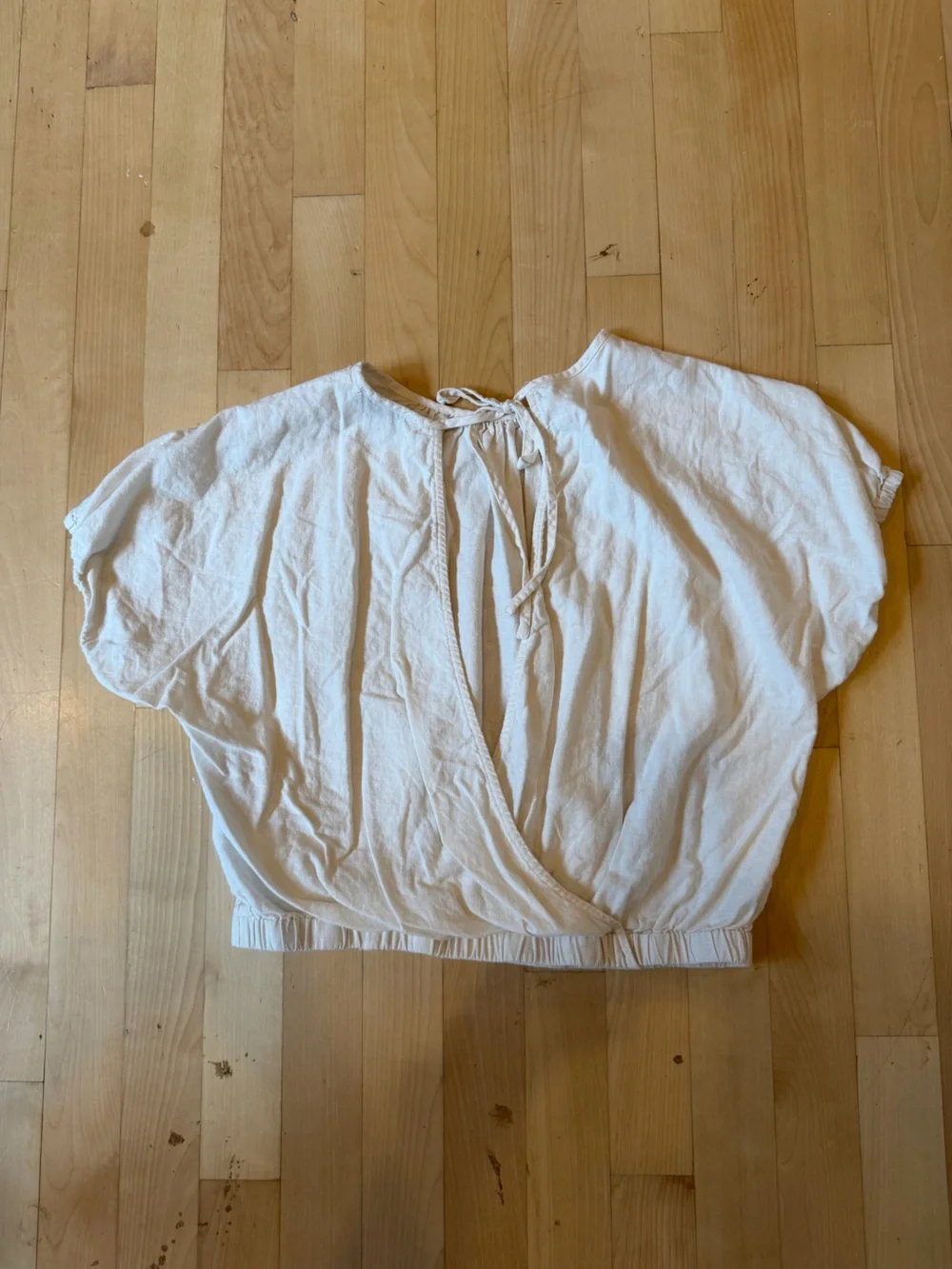 Madewell Ivory Puff-Sleeve Women’s Top